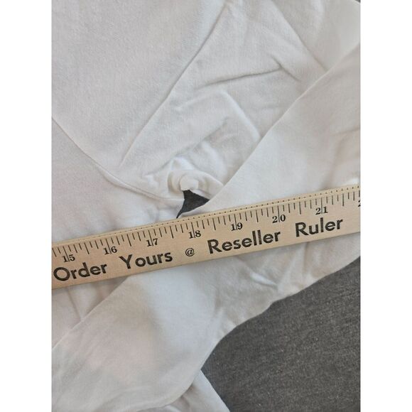 FIGS Long Sleeve T Shirt Womens XS White "Awesome Humans" NWOT Super Soft Cotton - Picture 3 of 7
